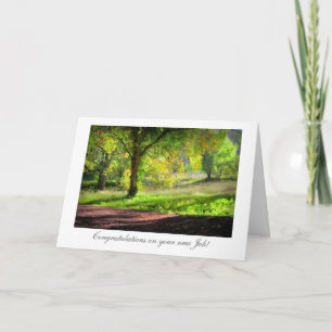 Start av hösten/nedgången - som är gratulerara på kort