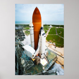 Start av Poster STS-135 Space Shuttle Atlantis Lau