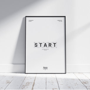 START(ENKEL,SMÅ,NU) MOTIVERAD POSTER