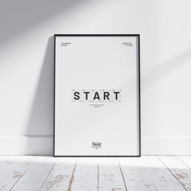 START(ENKEL,SMÅ,NU) MOTIVERAD POSTER (Skapare uppladdad)