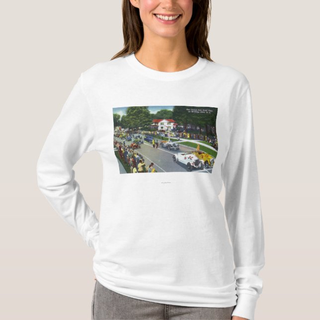 Start fodrar på den Auto tävlingen för grand prix Tee Shirt (Framsida)