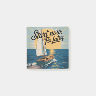 Start Now. Fix Later Post-it Block