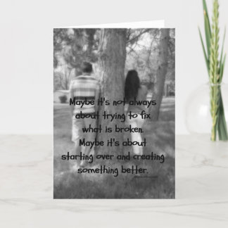 Start över och förlåta förflutnan kort