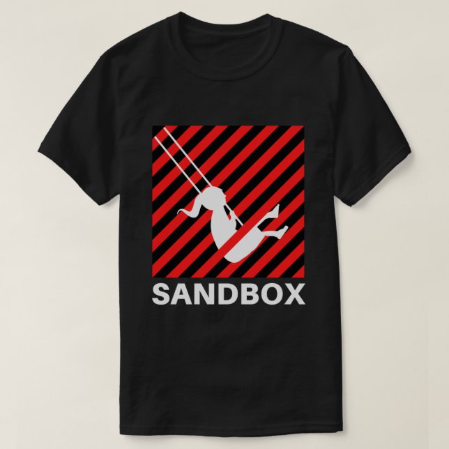 Start - Sandbox-Logotyp (svart version) Klassisk T T Shirt (Design framsida)