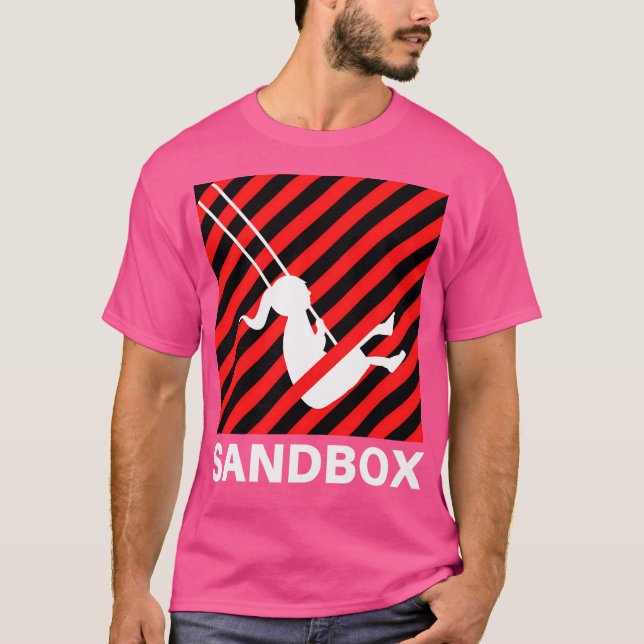 Start - Sandbox-Logotyp (svart version) T Shirt (Framsida)