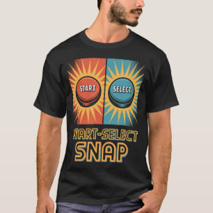 Start Select Snap Pop Kultur Retro TV-Spel T Shirt