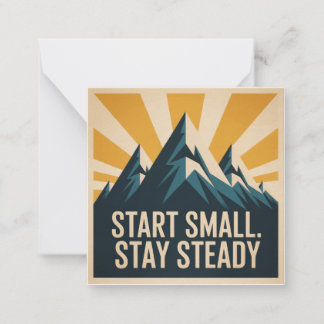 Start Small. Stay Steady Anteckningskort