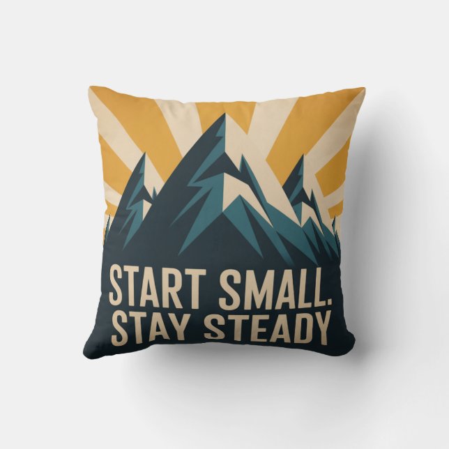 Start Small. Stay Steady Kudde (Baksida)