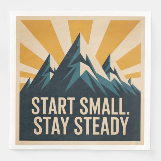 Start Small. Stay Steady Pappersservett (Framsida)