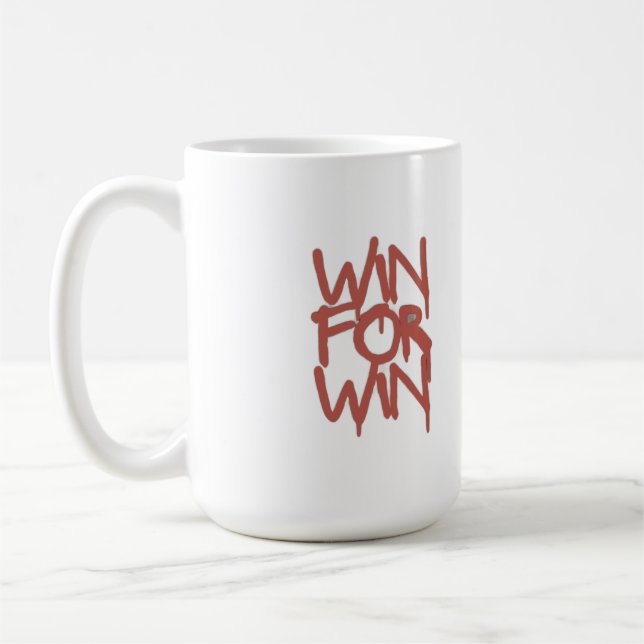 Start Your Day Winning – Play Life Like a Game! Kaffemugg (Vänster)