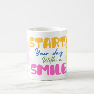 Start Your Day with a Smile – Cute  Kaffemugg