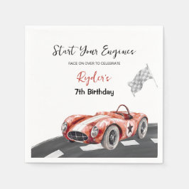Start Your Engine Any Age Birthday Pappersservett