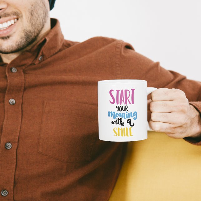 Start Your Morning with a Smile – Uplifting Mug  Kaffemugg (Skapare uppladdad)