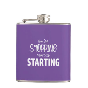 Starta aldrig stoppet, sluta aldrig starta fickplunta