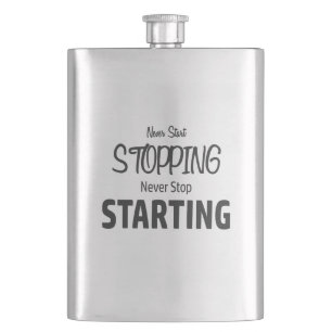 Starta aldrig stoppet, sluta aldrig starta fickplunta