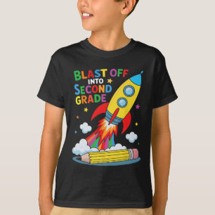 Starta andra klass första skoldagen t shirt