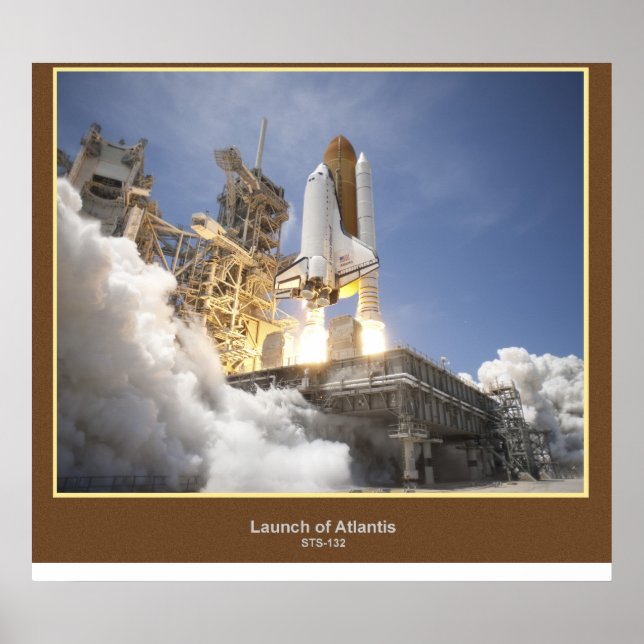Starta Atlantis STS-132 Poster (Framsidan)