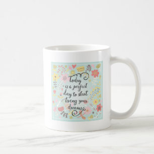 Starta att bo dina drömmar kaffemugg