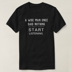 Starta att lyssna (mörk) t-shirt