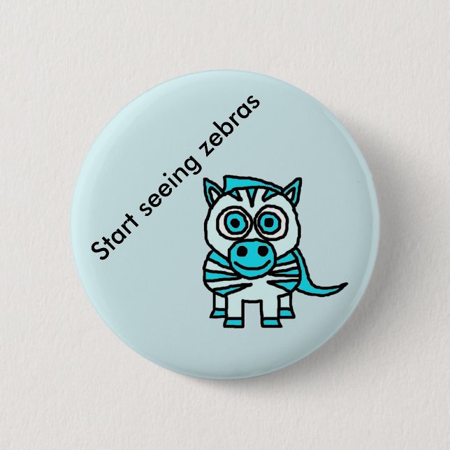 Starta att se zebror knäppas knapp (Framsida)