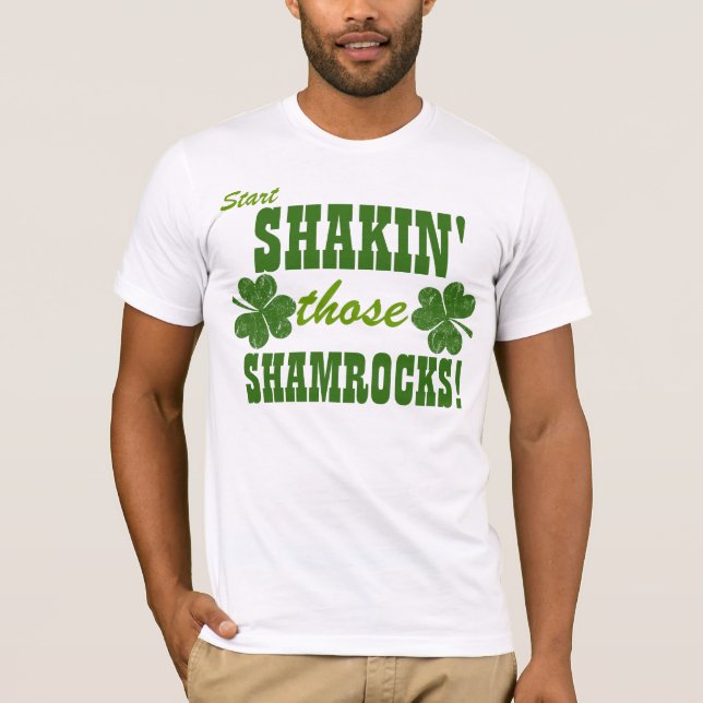 Starta att skaka de Shamrocks! T-shirt (Framsida)