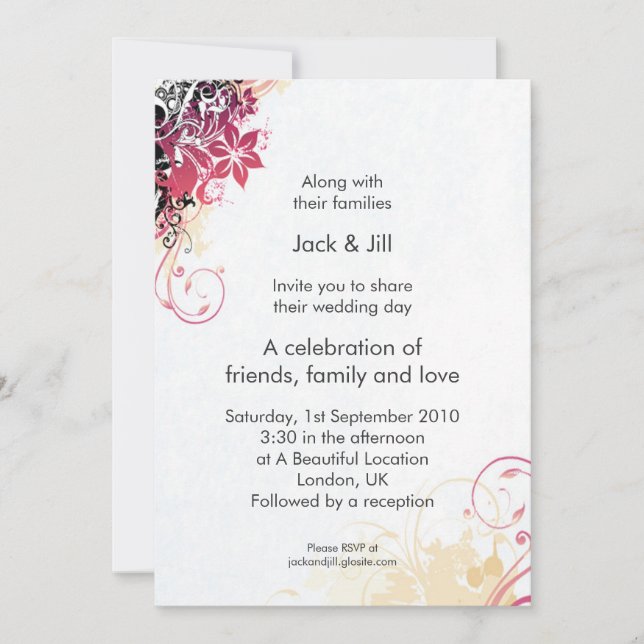 Starta Burst 5x7 Inbjudningar (Framsida)