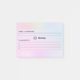 Starta dagen med avsikter post-it block