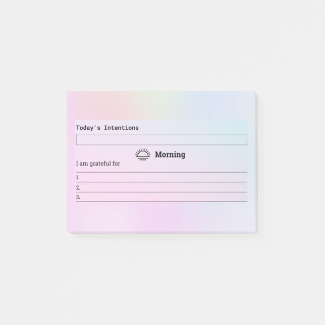 Starta dagen med avsikter post-it block (Framsida)