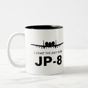 Starta dagen med muggen för JP-8 Warthog A-10 Två-Tonad Mugg