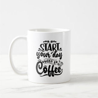 Starta din dag med en kaffetypgrafi Mugg