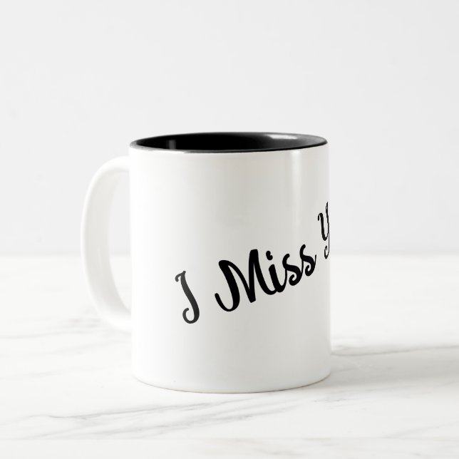 "Starta din dag med en sjömil - Motiverad kaffe Två-Tonad Mugg (Framsida vänster)