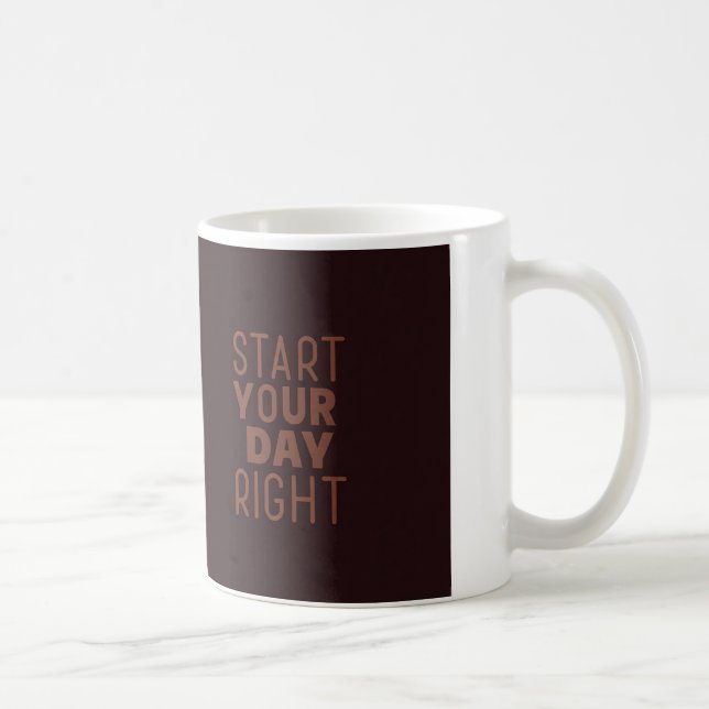 "Starta din Höger" keramisk Mugg - inspirerande oc (Höger)