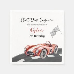 Starta Din Motor Alla Åldrar Födelsedag Pappersservett