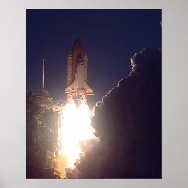 Starta Discovery of Space Shuttle (STS-102) Poster (Framsidan)