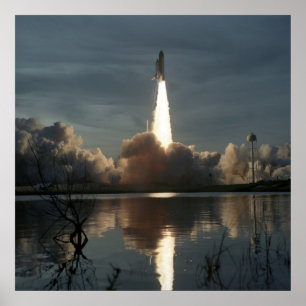 Starta Discovery of Space Shuttle (STS-48) Poster