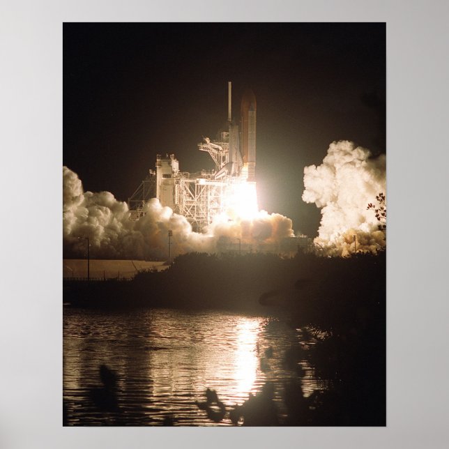 Starta Discovery of Space Shuttle (STS-92) Poster (Framsidan)