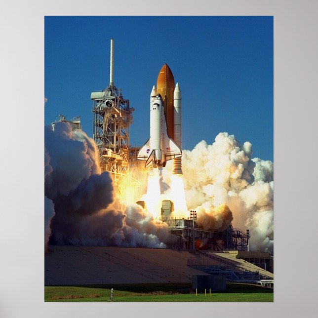 Starta Discovery of Space Shuttle (STS-95) Poster (Framsidan)