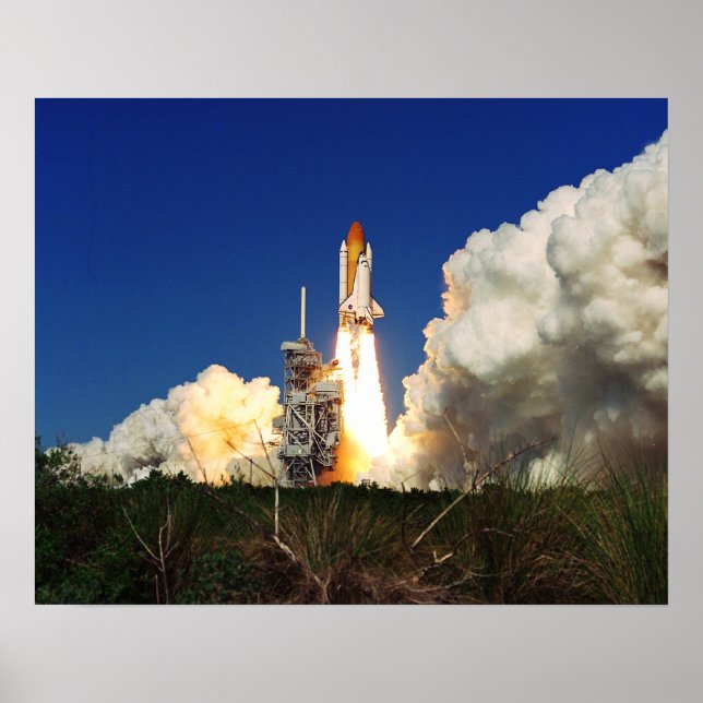 Starta Discovery of Space Shuttle (STS-95) Poster (Framsidan)