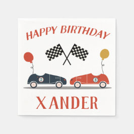 Starta Födelsedagsfesten för motorerna i Tävling-b Pappersservett