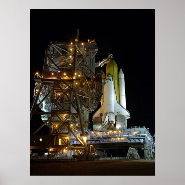 Starta förberedelser för Space Shuttle Atlantis Poster (Framsidan)