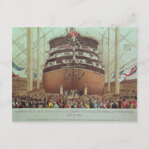 Starta H.M.S. Royal Albert, Sherd Steamer Vykort
