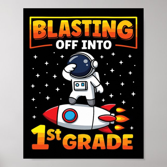 Starta i 1:a klass första skoldagen 2  poster (Framsidan)