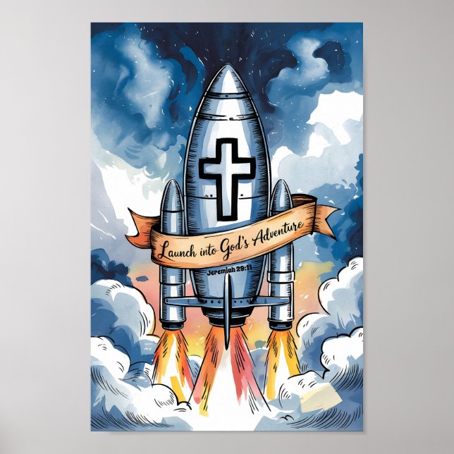 Starta i Guds Äventyr Kristna Förskola Barn Poster (Framsidan)