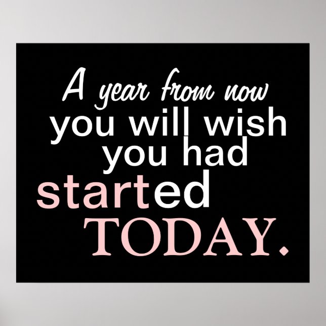 Starta idag Motiv Poster (Framsidan)