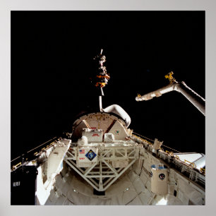 Starta LAGEOS II från Shuttle Columbia (STS-52) Poster