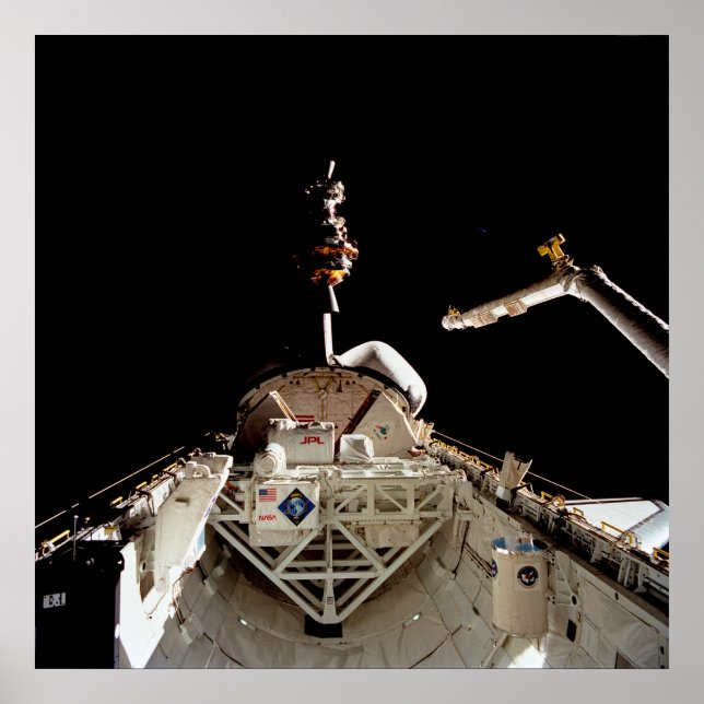 Starta LAGEOS II från Shuttle Columbia (STS-52) Poster (Framsidan)