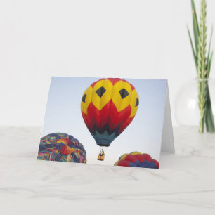 Starta luftballonger helgkort