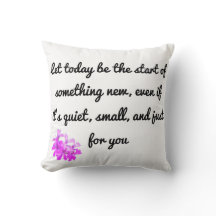 Starta något nytt - inspirerande Dekorativ kudde