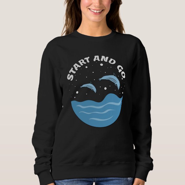 Starta och kör! - Cute Dolphins T Shirt (Framsida)