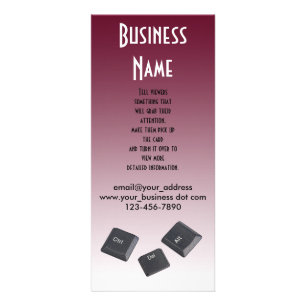 Starta om datorn Nycklar Photo Template Reklamkort